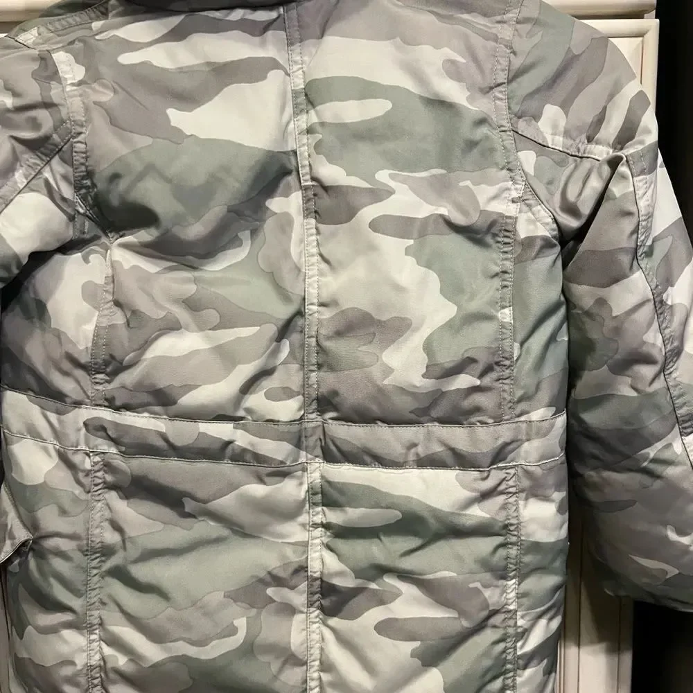 J.crew Girls crewcuts camo print fleece  jacket 4-5